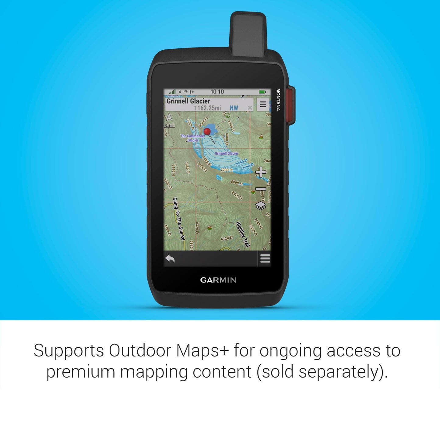 Garmin Montana® 760i, Rugged GPS Handheld Navigator with Built-in inReach® Technology for SOS and 2-way Texts in Remote Areas, 5” Touchscreen, 8MP Camera, Satellite Imagery and Maps for Road or Trails