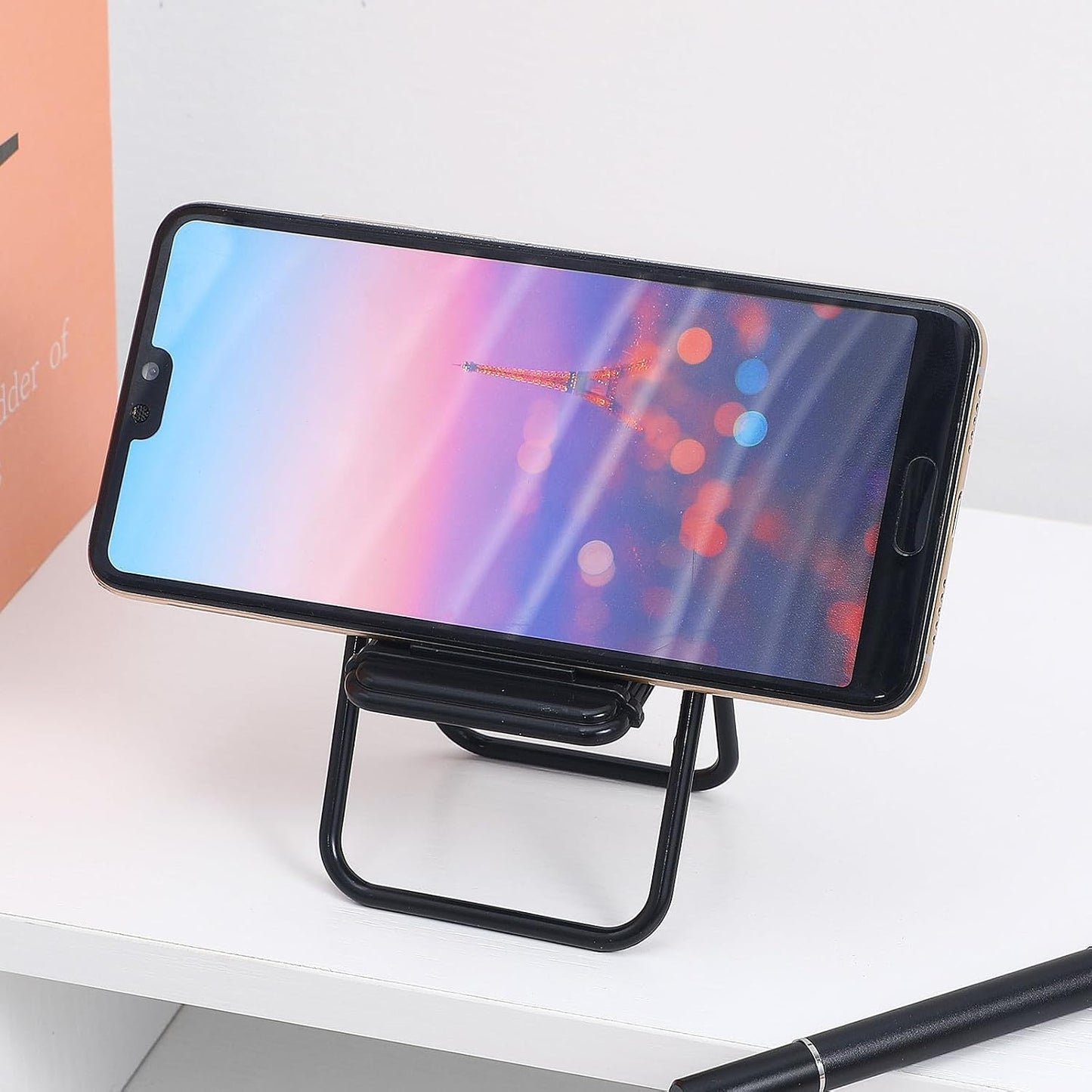 12Pcs 3.94X2.56X2.17 Inches Nolitoy Mini Folding Chair Mobile Holder Foldable Miniature Furniture Model Smartphone Desk