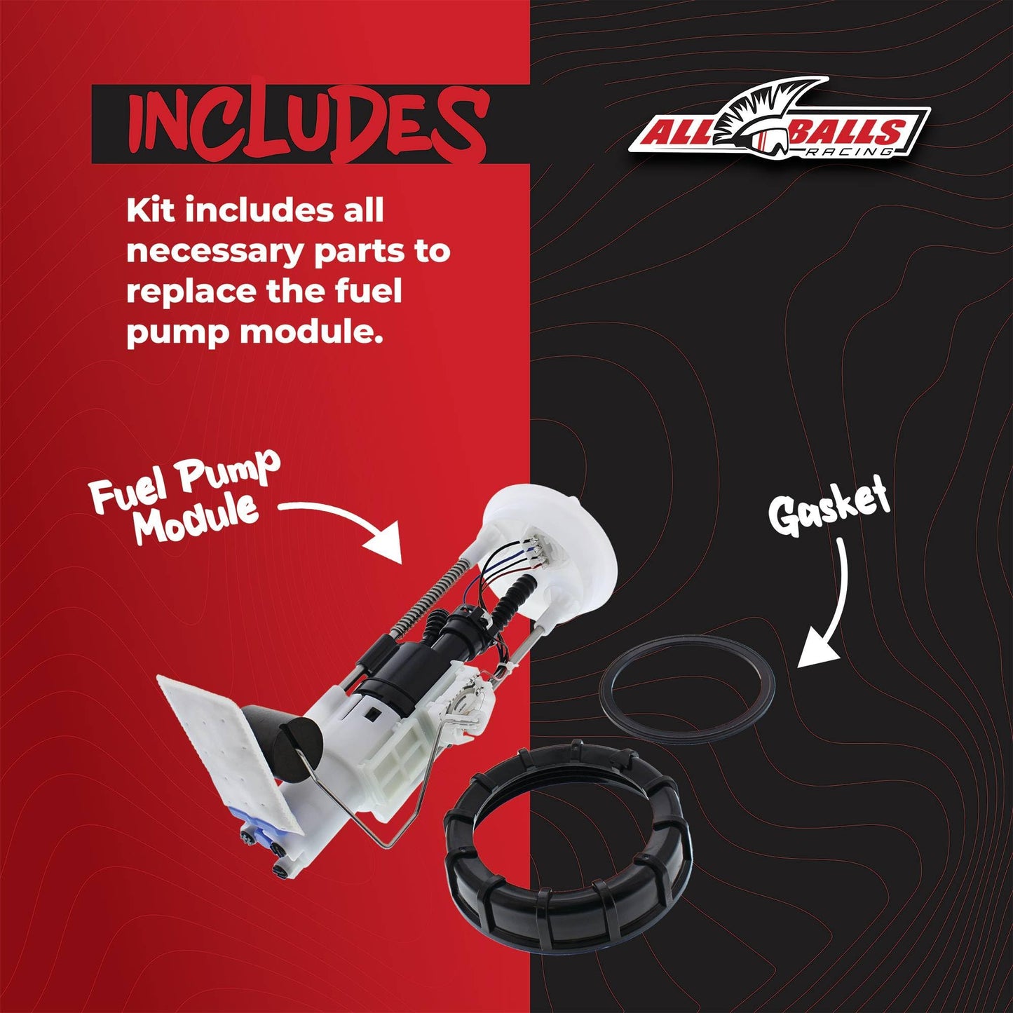 All Balls Racing 47-1011 Fuel Pump Complete Module Compatible With/Replacement For Polaris RZR 4 800 2011-2013, RZR 570 EFI 2012-2013, RZR 800 2011-2013, RZR S 800 2011-2013