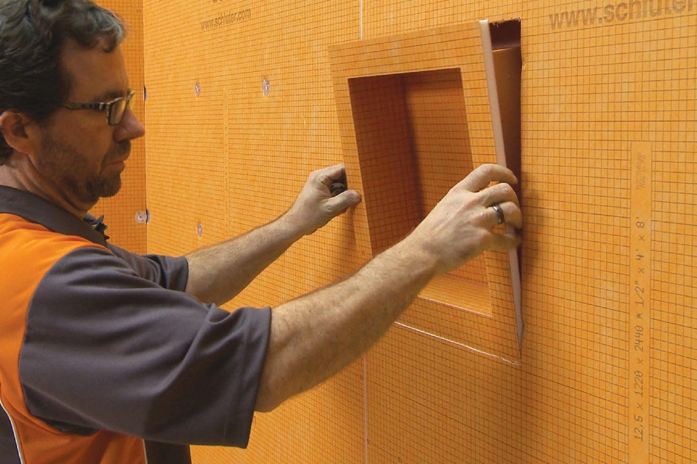 Schluter KERDI-Board-SN Shower Niche - Waterproof and Ready-to-Tile, Easy Installation - 12" x 28" - KB12SN305711AF