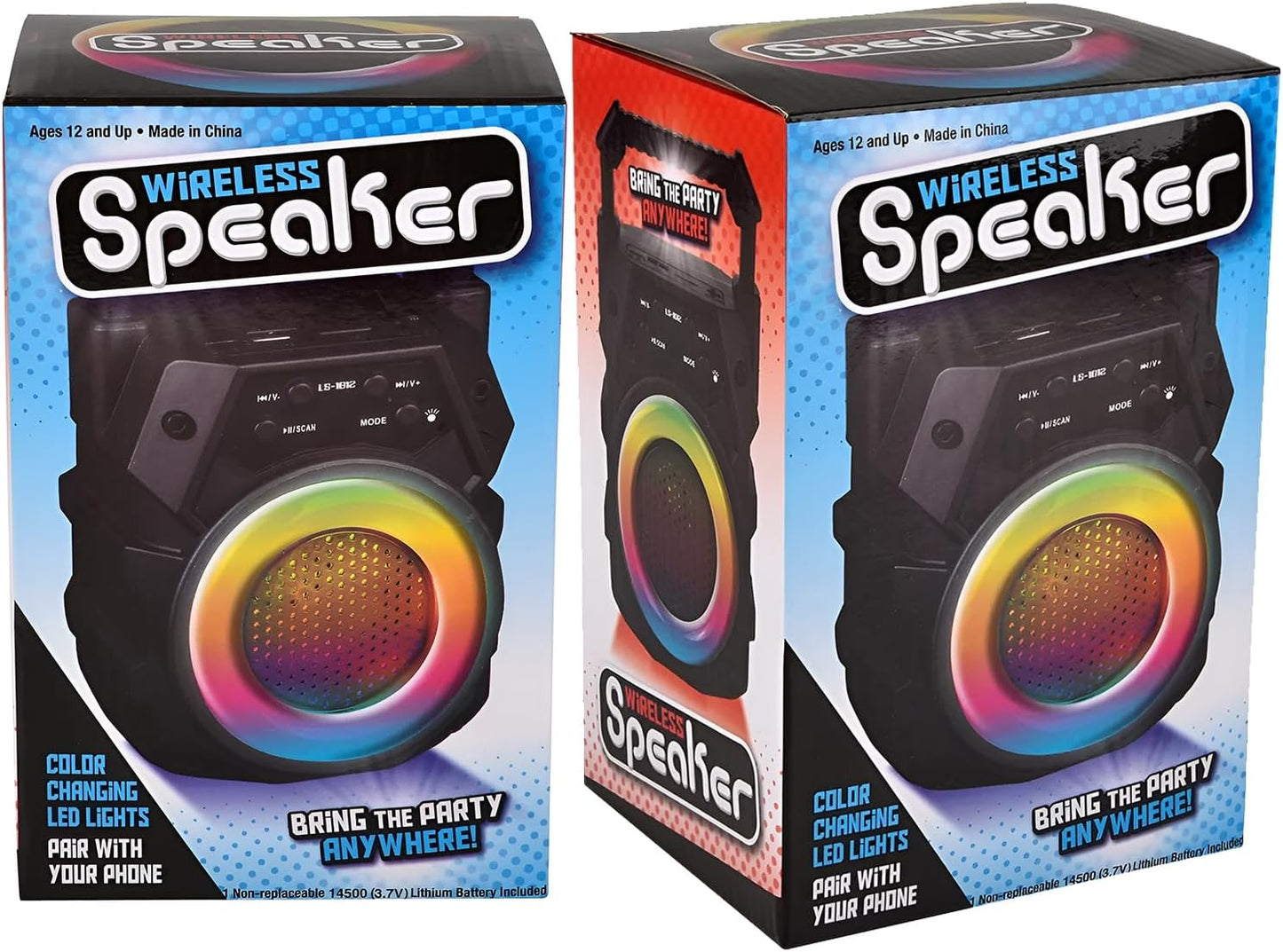 Rhode Island Novelty 6-Inch Compact Wireless Mini Boom Speaker by