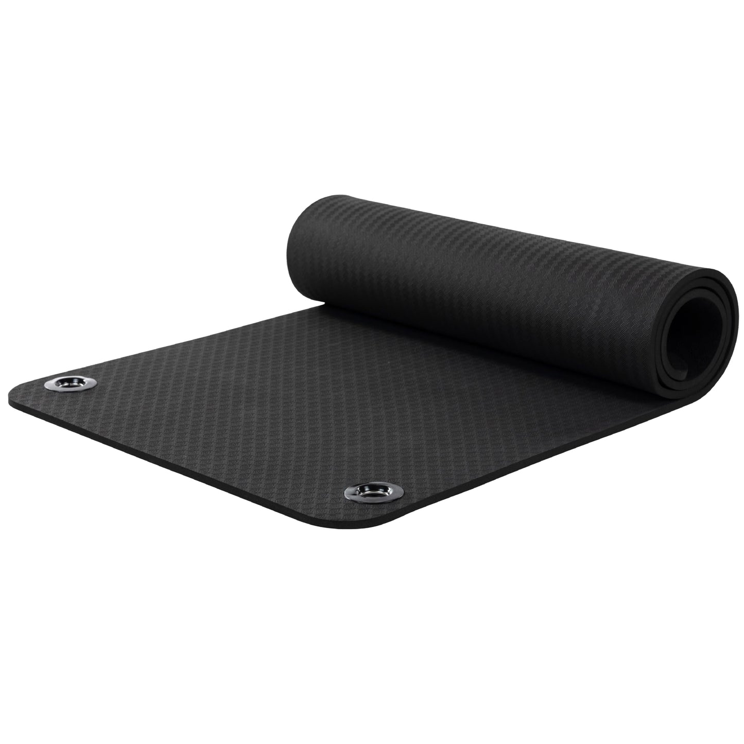 Balanced Body EcoWise Pilates Mat, Yoga and Pilates Equipment for Floor Exercise, Yoga Mat for Home Gym or Studio Use, Black
