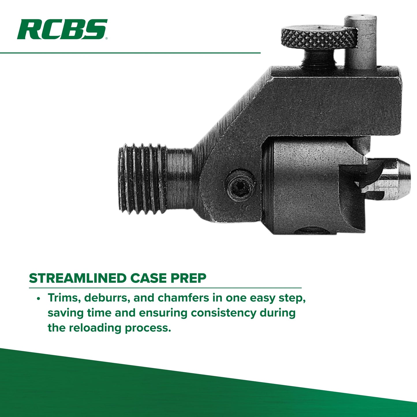 RCBS Trim Pro 3-Way Cutter .22 Cal, Case Trimmer with Chamfering and Deburring for .22 Caliber Cases