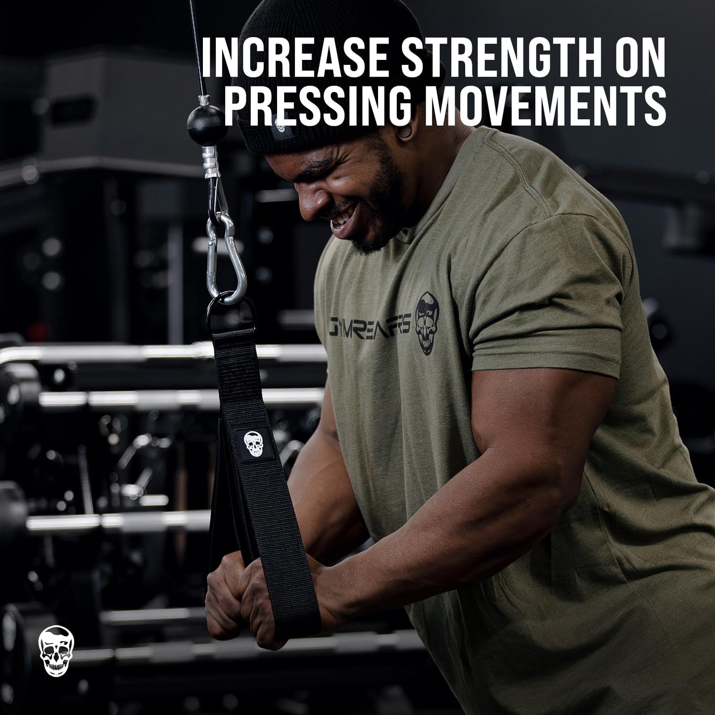 Gymreapers Tricep Rope Cable Attachment - Multi-Workout Tricep pull down Cable attachment - Perfect gym cable machine attachment