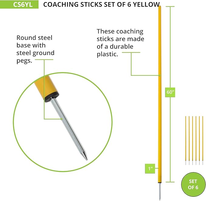 Champion Sports Coaching Sticks
