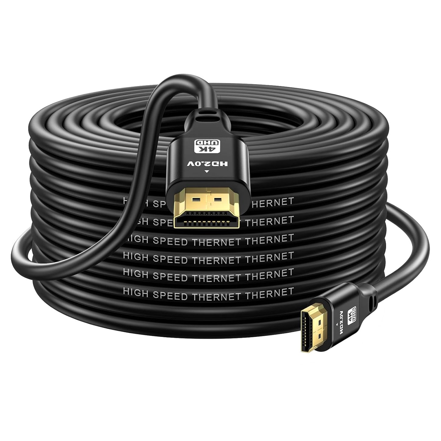 50FT 4K@120Hz, 48 2.1 Long Hdmi Cable, Gbps Ultra High Speed Hdmi Cord with Gold-Plated Connectors, Aluminum Shell
