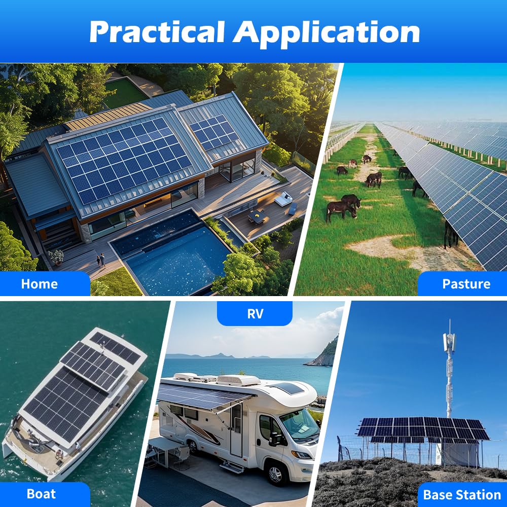 Ampinvt 6000W Solar Inverter 48V DC to 120V/240V AC Split Phase Output, Built-in 100A MPPT Solar Controller, Off Grid Low Frequency Pure sine Wave Inverter Charger, for Lead Acid Lithium Gel Battery