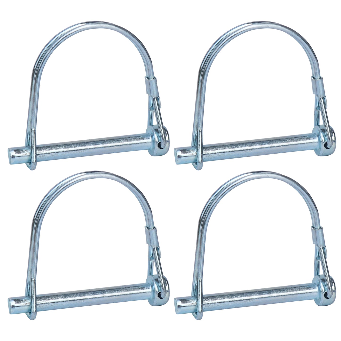 Trailer Coupler Pin, 4PCS Tivnhuils Hitch Pin Safety Coupler Pin, Zinc Plated Carbon Steel Trailer Pin Hardware Pins , 1/4" x 2.16", Small