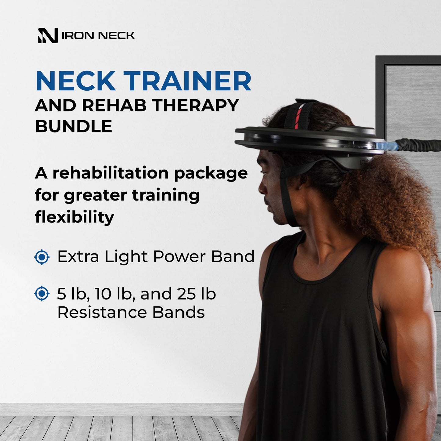 Iron Neck 3.0, Rehab Kit Bundle, 360° Neck Trainer and Resistance Bands for Working Out, Rehabilitation, Pain Relief, and Posture Correction