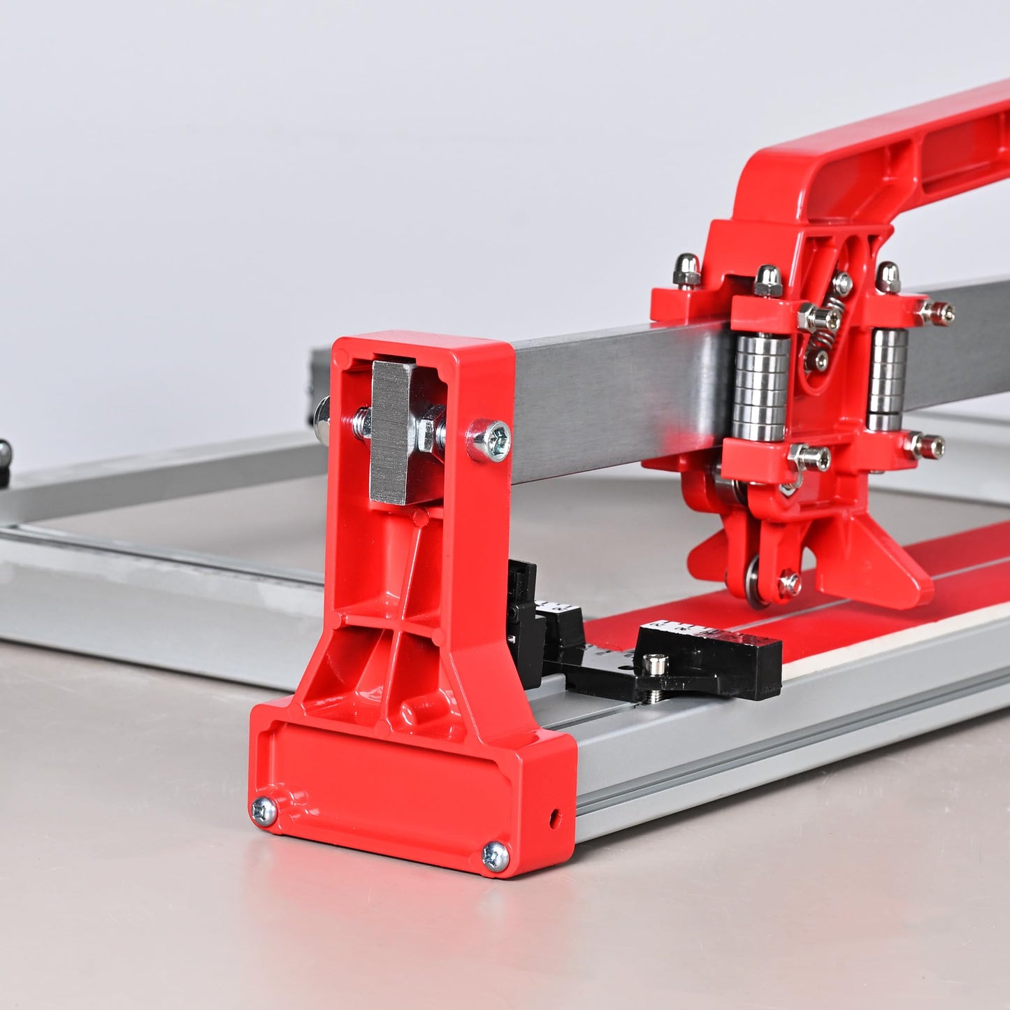 ROJOO 48" 1200mm Ceramic Porcelain Manual Floor Tile Cutter with Sliding Guide,Professional Heavy-Duty Aluminium Base, Adjustable Measurement Scale R2823 (48inch)