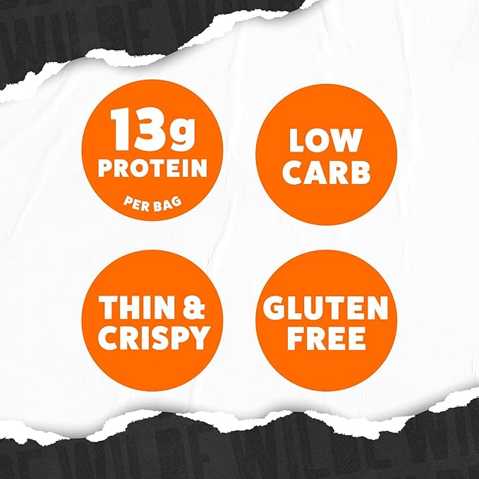 WILDE Protein Chips Spicy Variety Pack, Buffalo, Spicy Queso, Nashville Hot, Gluten Free Keto Chips Made With Real Ingredients, Protein Snacks, Pack of 12