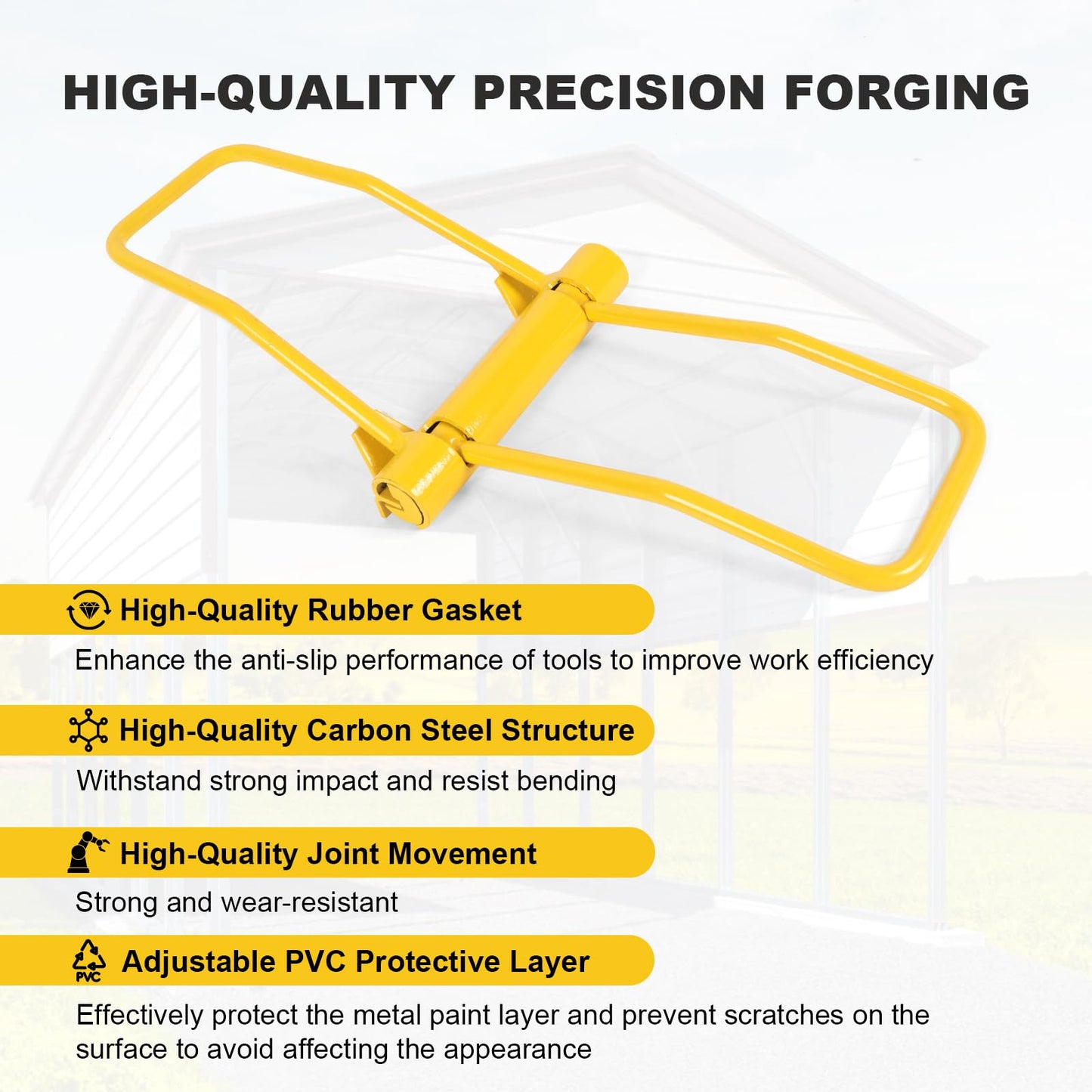 JDMSPEED Heavy Duty Sheet Metal Bender Hand Seamer 90° Standing Seam Roofing Tool for Bending and Seaming Metal Edge Double Lock Panels Precision Crimping Tool