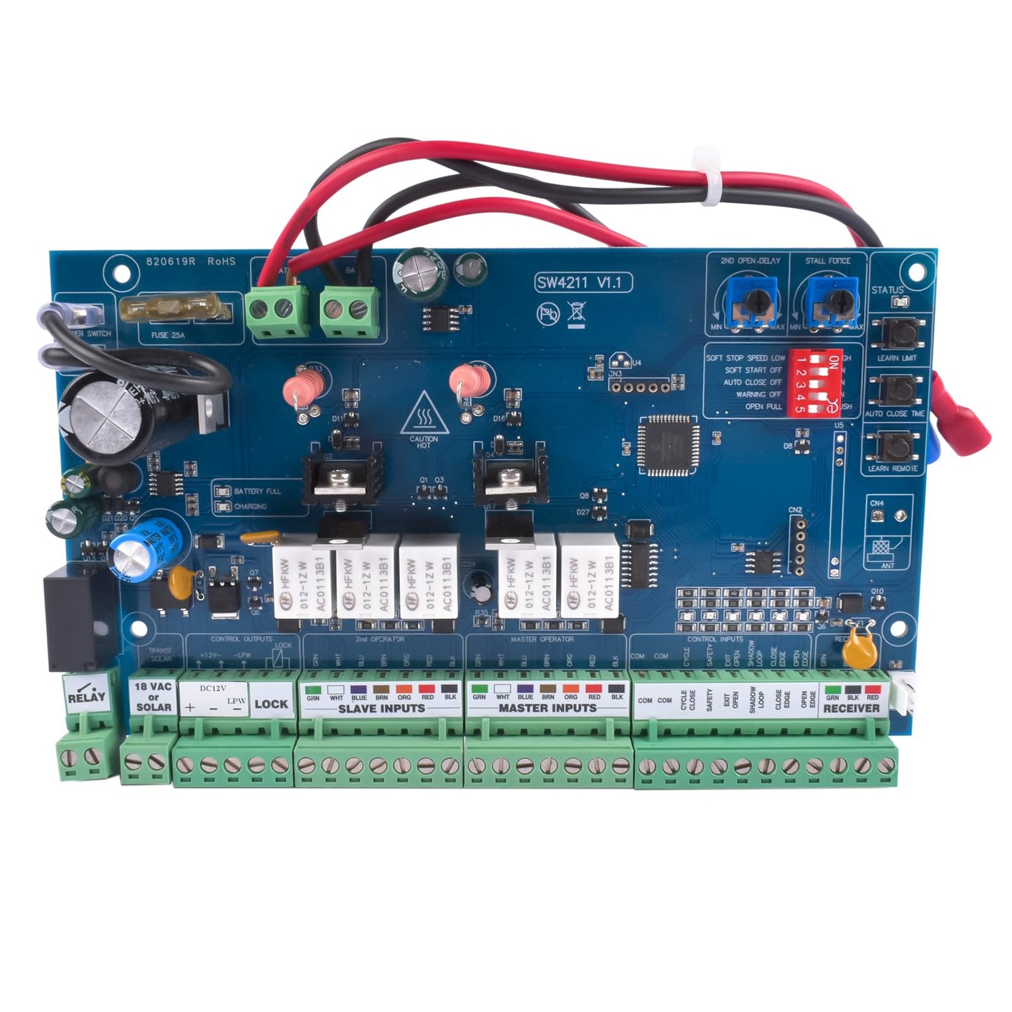 Lamerto R4211 Control Board Replacement for GTO/Mighty Mule Gate Openers FM500 PRO-SW2500, PRO-SW2502, PRO-SW3000XL FM500/FM502, MM560/MM562