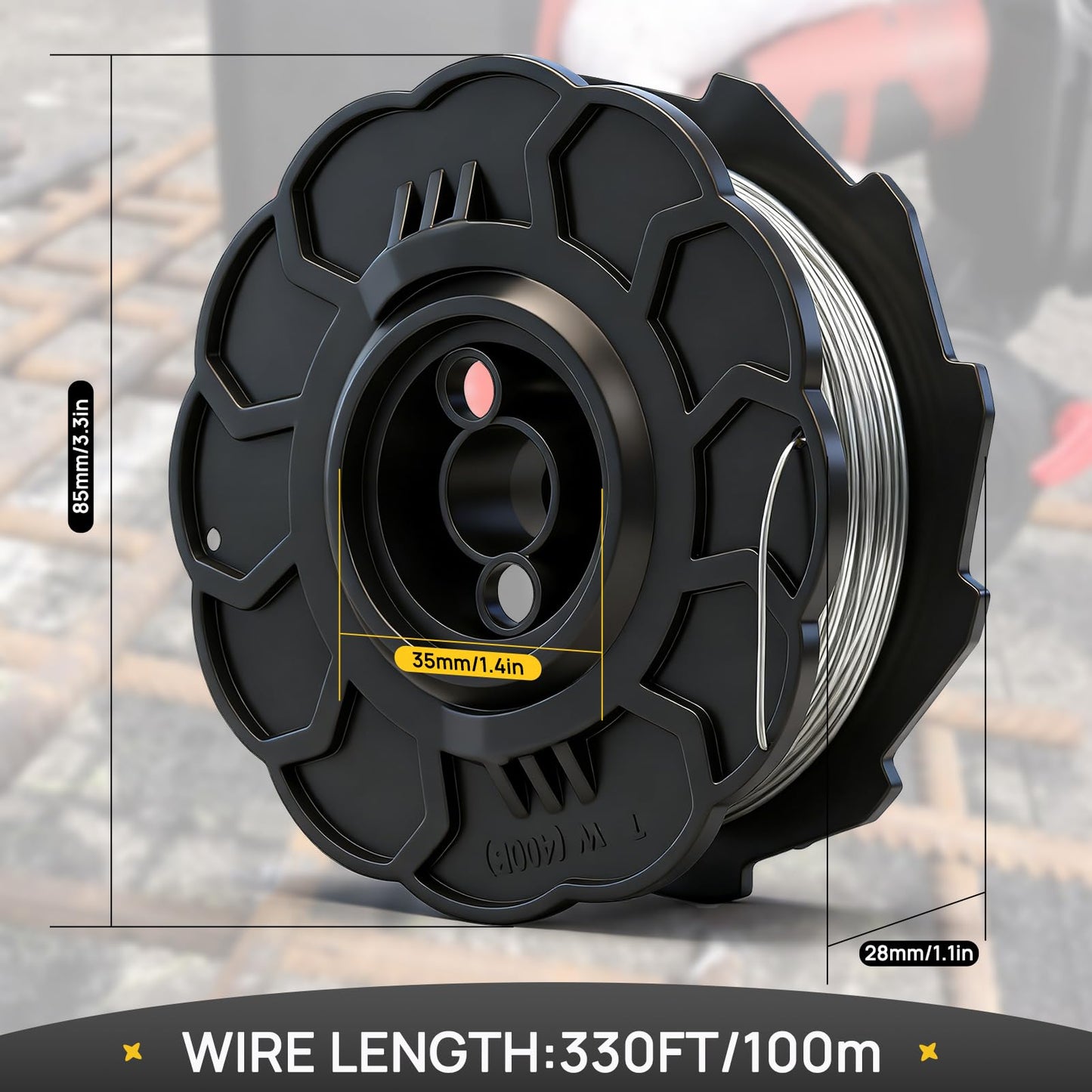 SDLOOL WL898 Rebar Tie Wire 21 Gauge USA Regular Rebar Tie Wire Roll - Pack of 50 Rolls