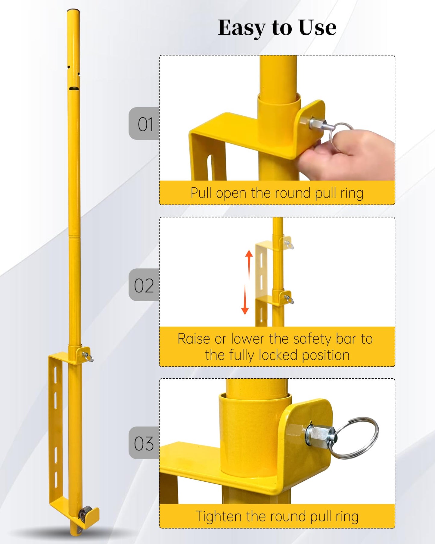 Roof Hatches Ladder Safety Post, Lengthen Hatch Ladder Hand Assist Safety Rails, Strong Support, Suitable for Roof Top Hatch Ladder