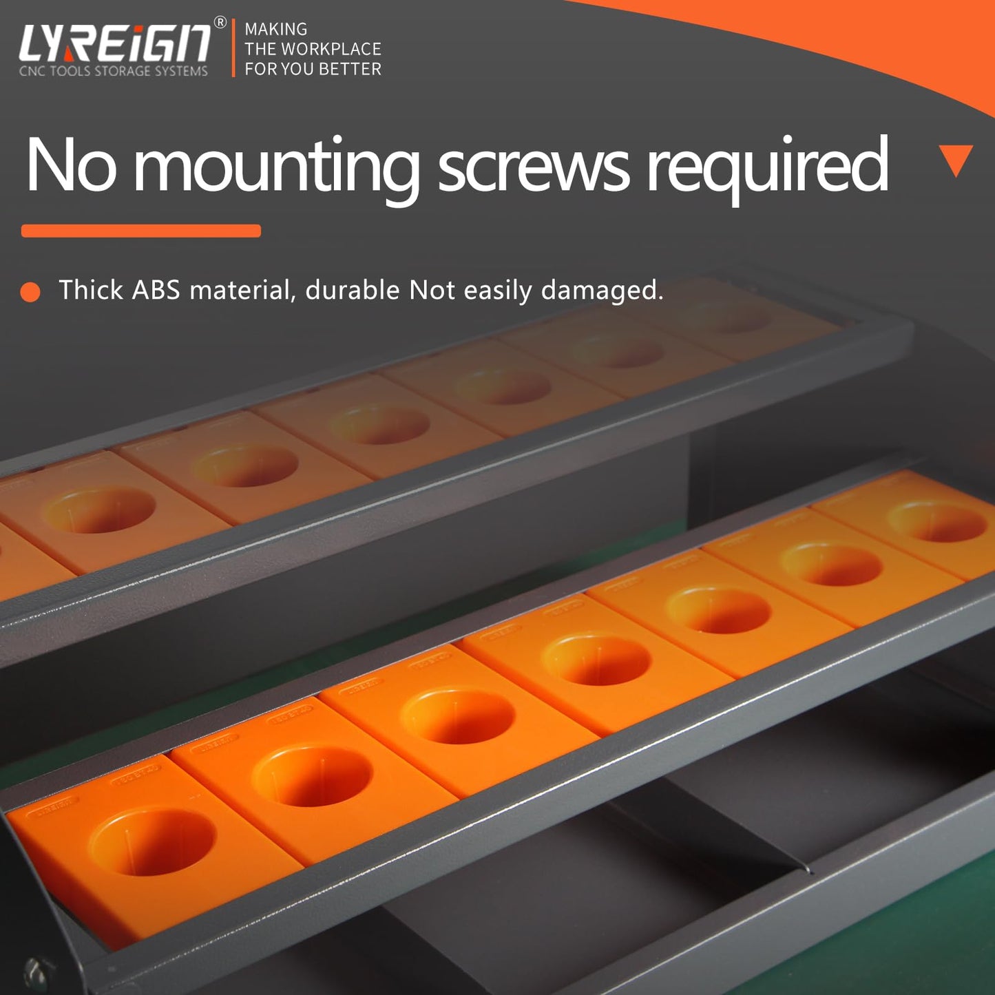 LYREIGN CNC Tool Rack for Workshop Storehouse Airplane Car Furniture Make, CNC Tool Holder on Desktop Placed, CNC Tool Storage Rack Placed on The Desktop
