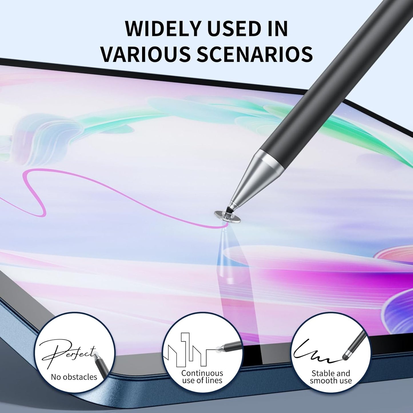GCHMDE 6 2-in-1 Stylus Pen for Touchscreen, PCS Stylus High Precision and Sensitivity, Suitable