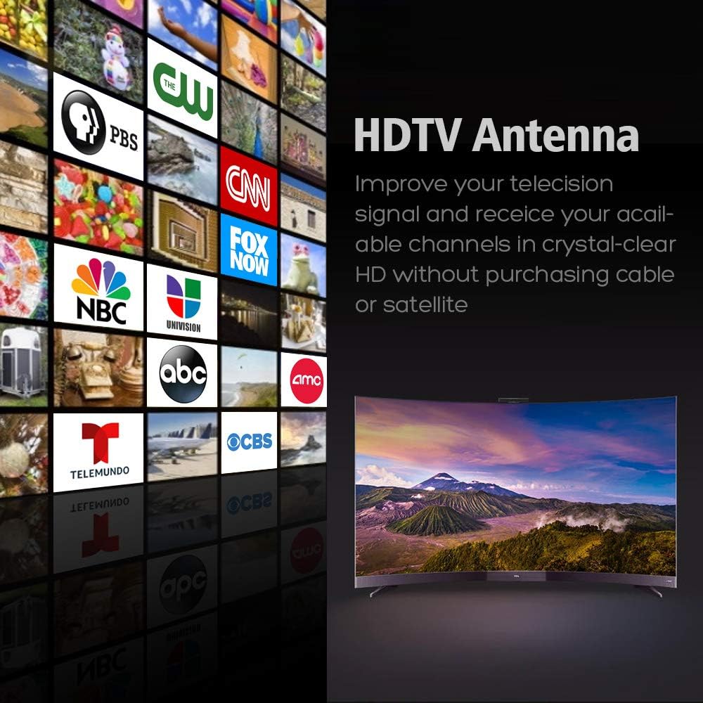 BEFORE 2026 Outdoor,150+Mile 360 Rotation,33FT RG6 2 TVs,4K 1080p Digital HD TV Antenna Motorized Degree Coax Cable