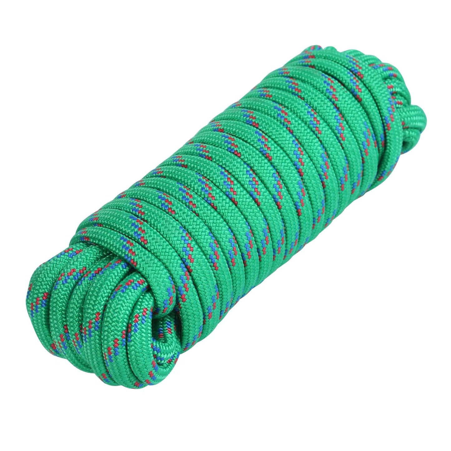 MaxxHaul 3/8-inch x 50 ft Diamond Braided Polypropylene Rope - 500 lb Load Capacity, Weather & UV Resistant Utility Cord - Ideal for Camping and DIY Projects (50227)