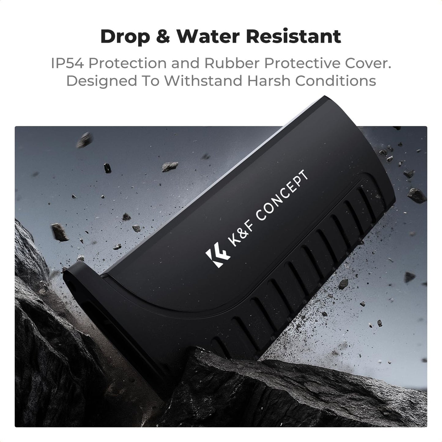 K&F CONCEPT 2-in-1 4.0/Micro 3.1 SD Card Reader Adapter, UHS-II/SD SD/USB Type-C Dual Slots High-Speed Flash Card Case