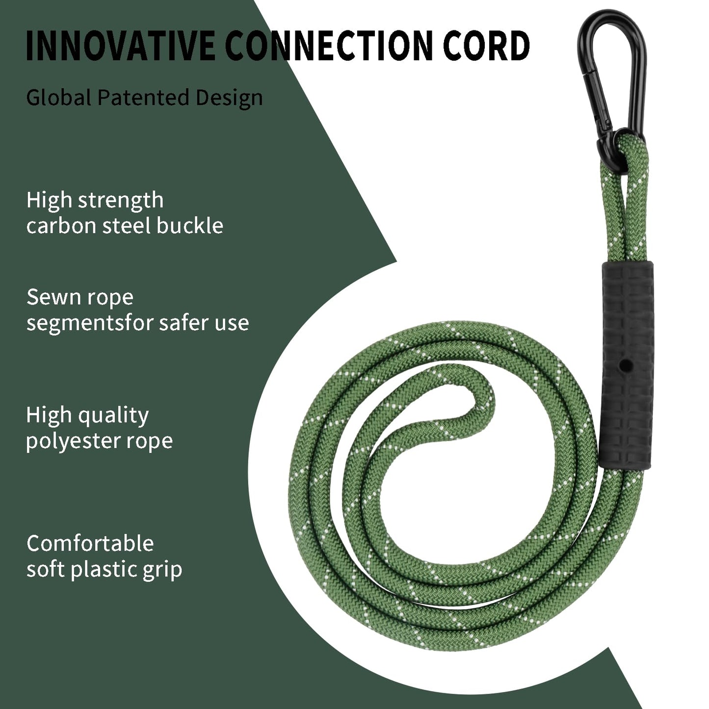 Heavy Duty Tree Swing Ropes, Hammock Tree Straps Hanging Kit, for Outdoor Swings Hammock Playground Set Accessories (1.75ft,21",Green,2Pack)