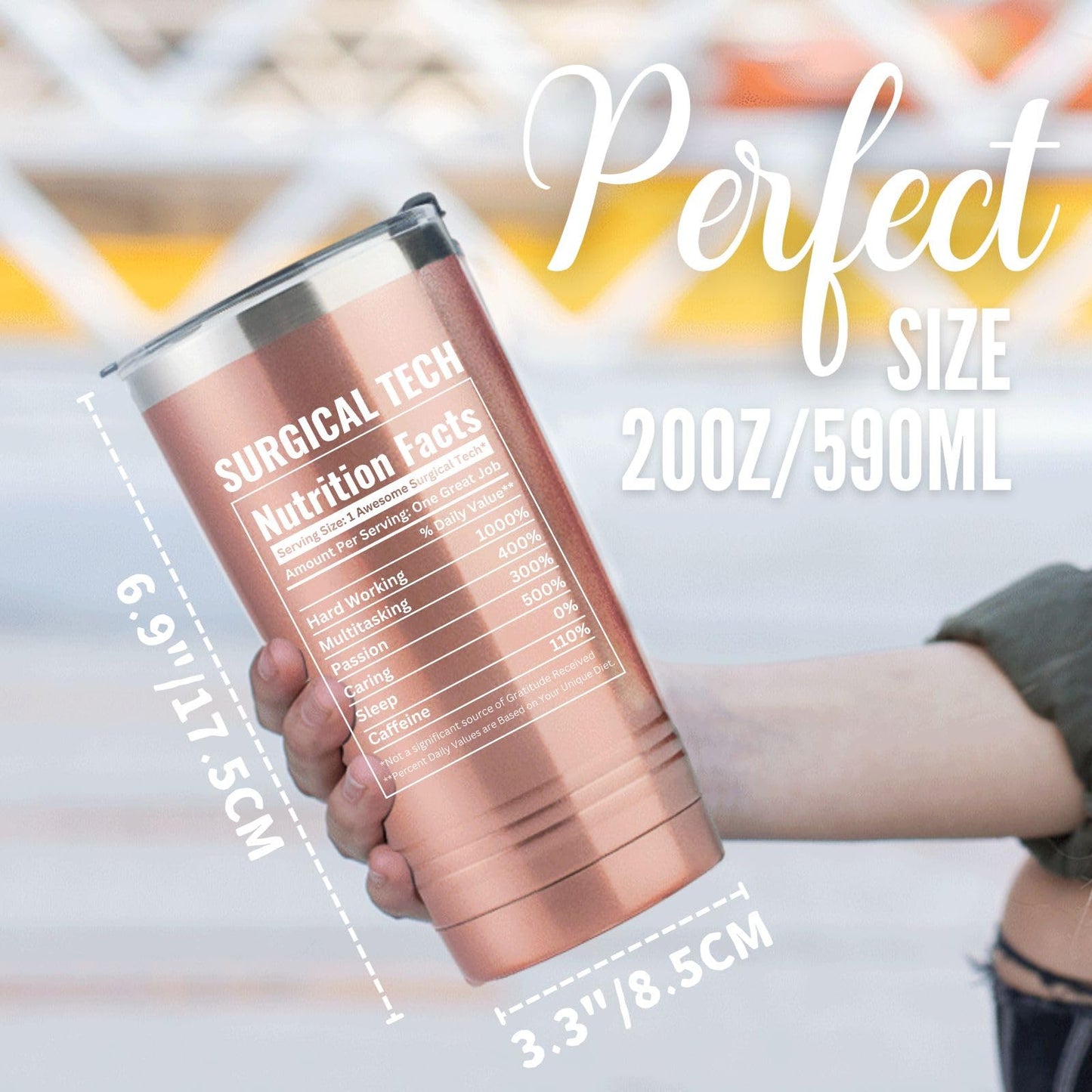 Onebttl Surgical Tech Gifts, 20oz Stainless Steel Travel Tumbler