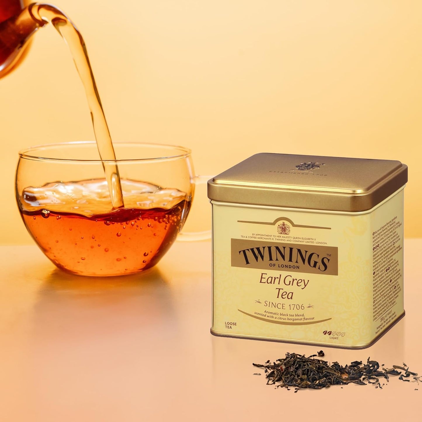 Twinings Earl Grey Loose Tea - Smooth & Flavorful Black Tea Leaves, 7.05 Ounce Tin, Enjoy Hot or Iced