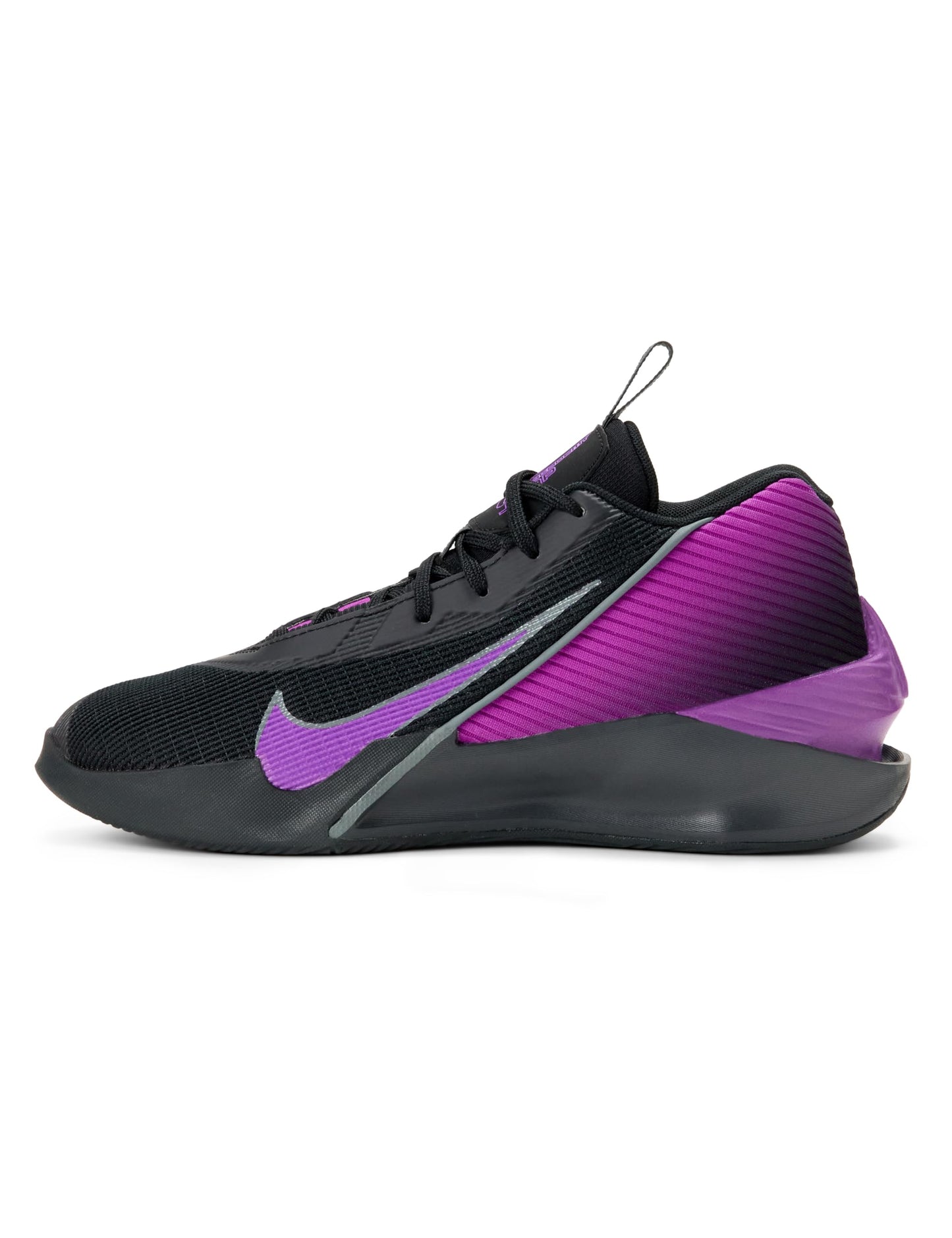 Nike Men's G.T. Jump Academy Basketball Shoes, Black/Vivid Purple-Dark Smoke Grey, 12