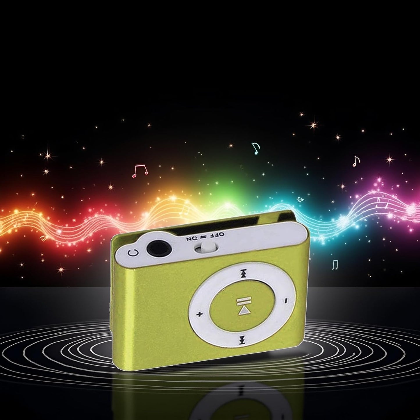 ZhangyiHot Mp3 Green Colors Portable Metal Mini Clip Sport Player No Memory Card Music Player with Tf Slot Nice