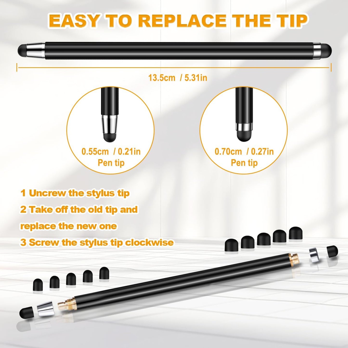 Acempire (10 2-in-1 Stylus Pcs), Stylus Pen for Touchscreen, High Precision and Sensitivity, Suitable