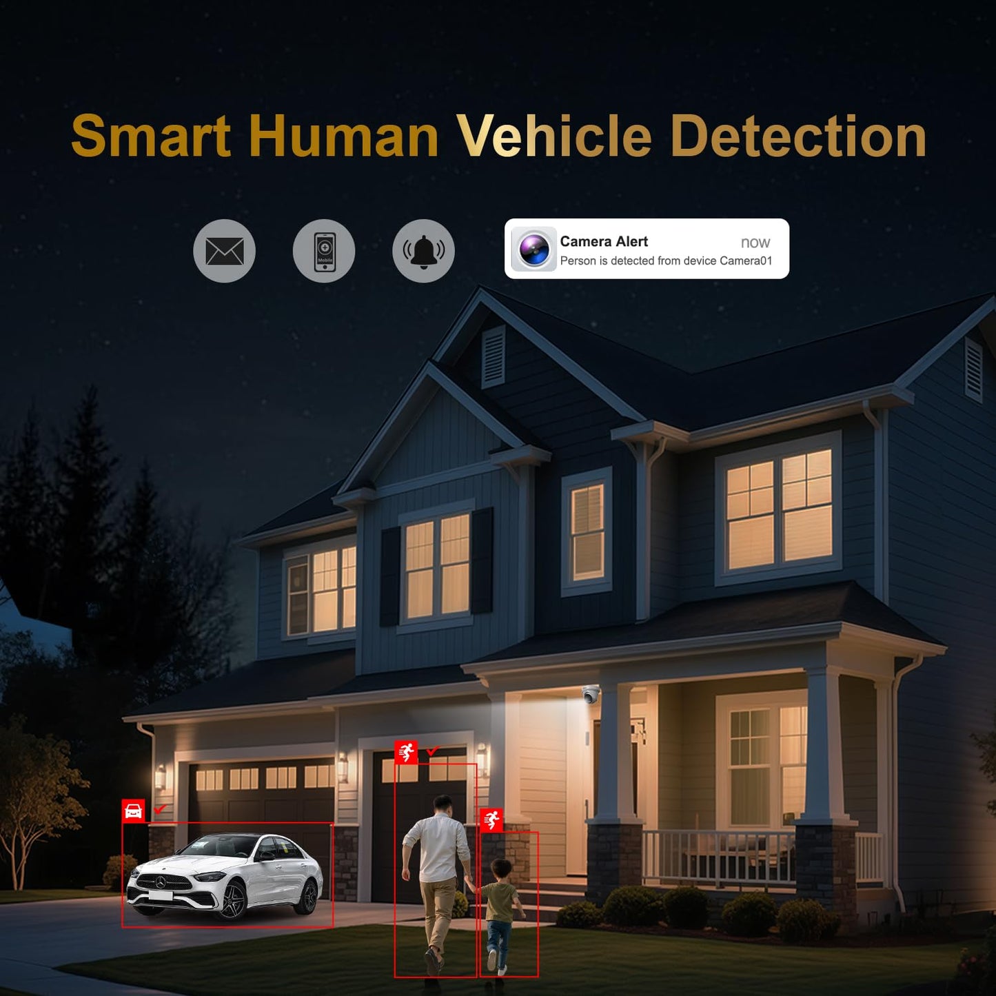 Anpviz 16CH 4K PoE Security Camera System with Two Way Audio, 16PCS 8MP Wired IP Turret Cameras Outdoor, Human Vehicle Detection,12MP PoE NVR with 4TB HDD for 24/7 Recording, for Business Home, NDAA