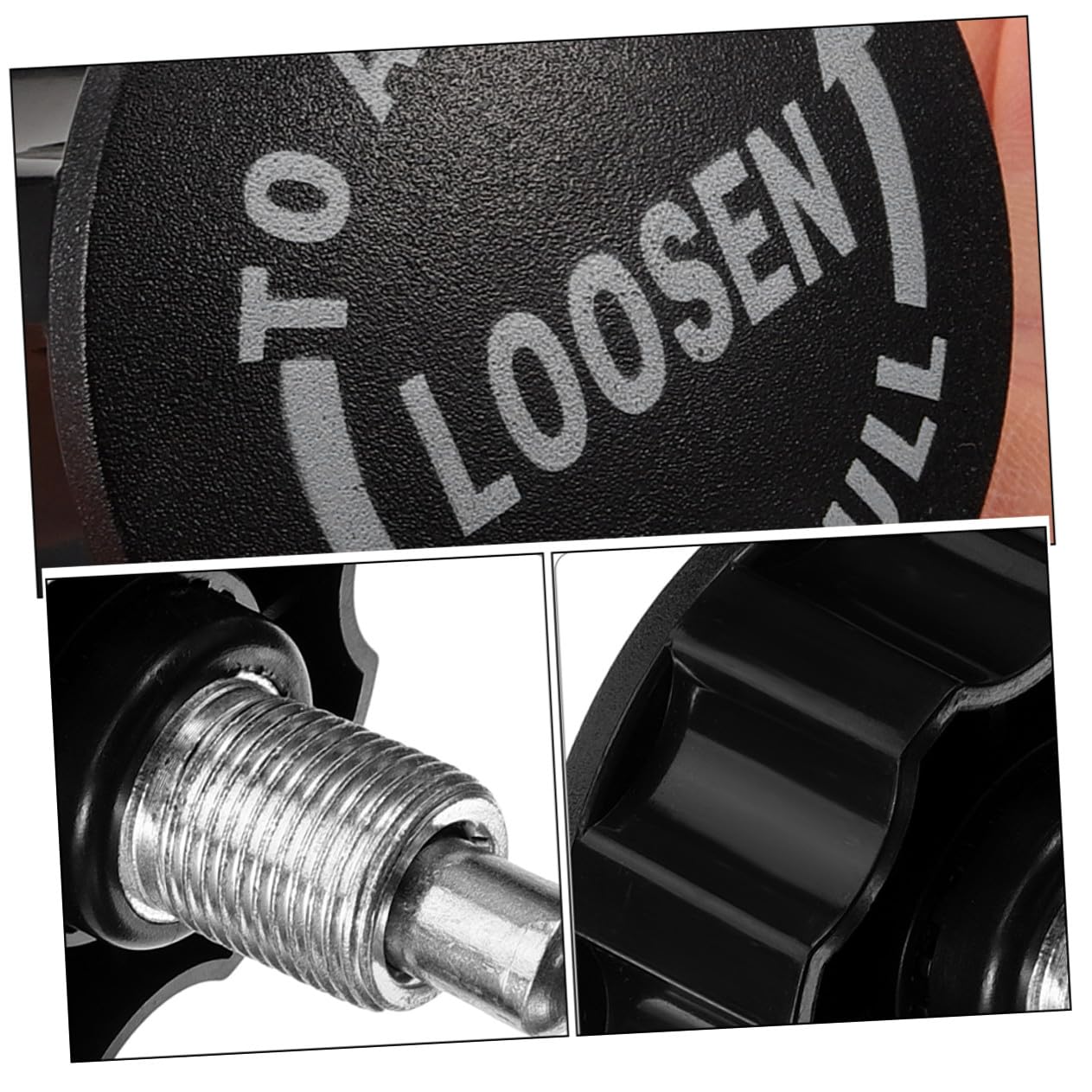 COOLHIYA Exercise Bike Pull Pin Knob Replacement Part 2.55X2.16In Rotating Screw Knob for Stationary Fitness Equipment Home Gym Accessory Easy Installation