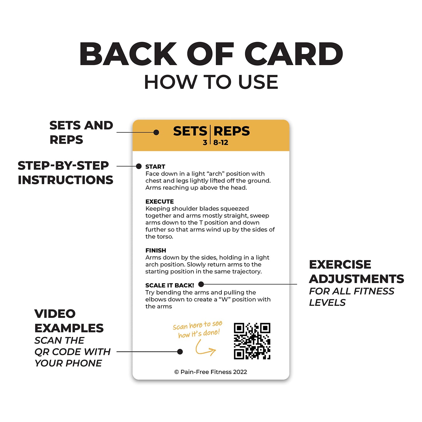65 Bodyweight Workout Cards Deck 3x5''- Fundamental Exercise Cards for Home Workouts - Beginner to Intermediate - QR Video Guides & Inclusive Artwork - Tear-Resistant