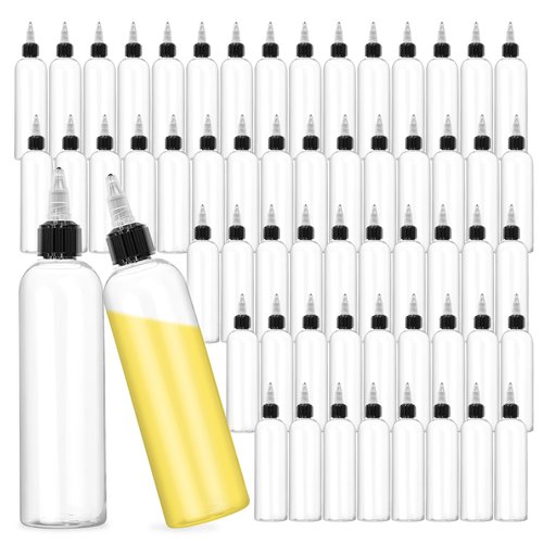 Liubeili 100 Pcs 4oz Squeeze Bottle, Hair Oil Bottles For Hair 4 Oz Plastic Squeeze Bottles Bulk Small SqueezeBottles For Liquids Plastic Bottles With Squeeze Top Condiment Squeeze Bottles 4 Oz