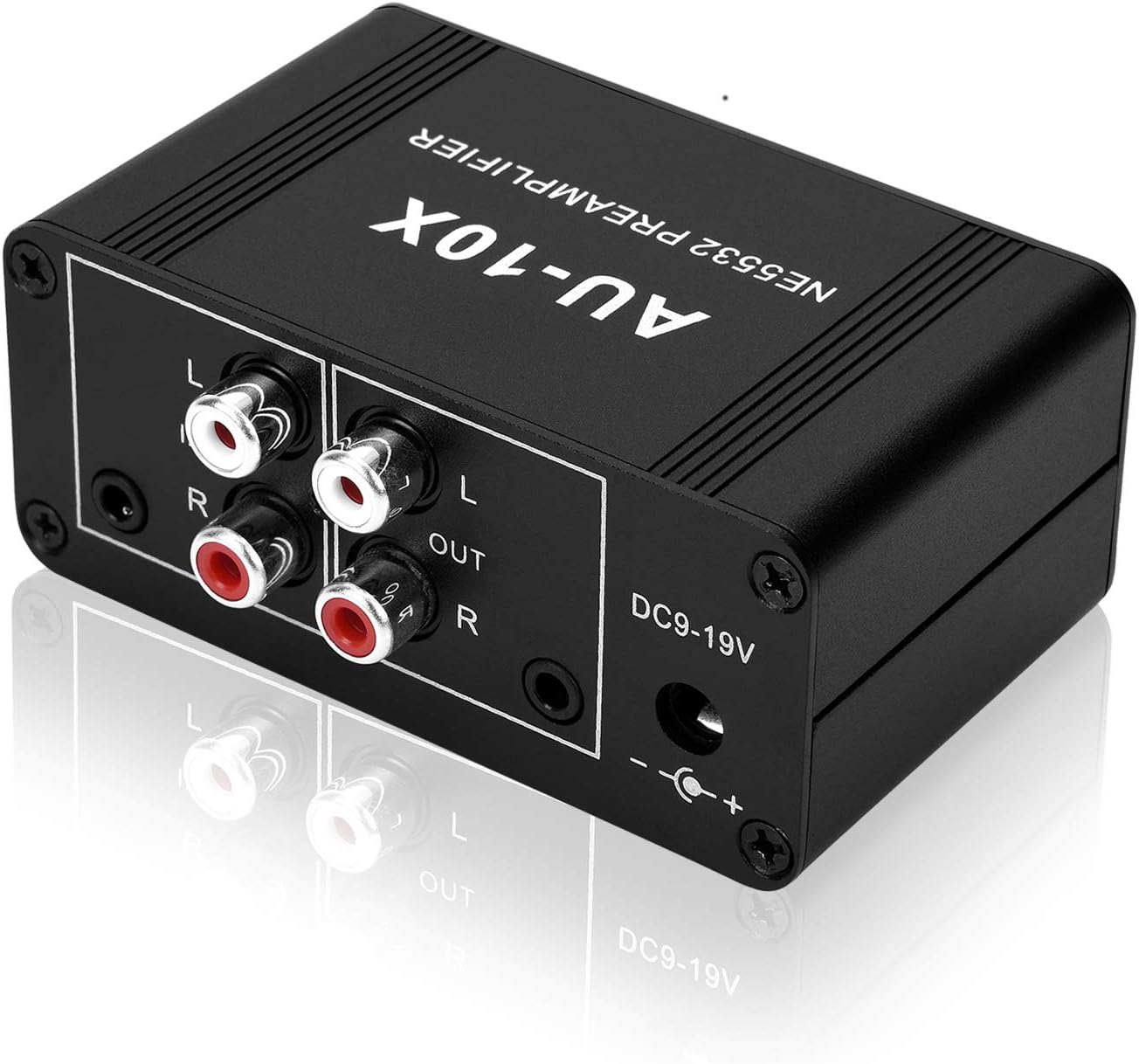 ATNEDCVH 20dB NE5532 3.5mm 3.5mm Mini Small Stereo Audio preamplifier, Headphone Amplifier, Gain Phono Turntable