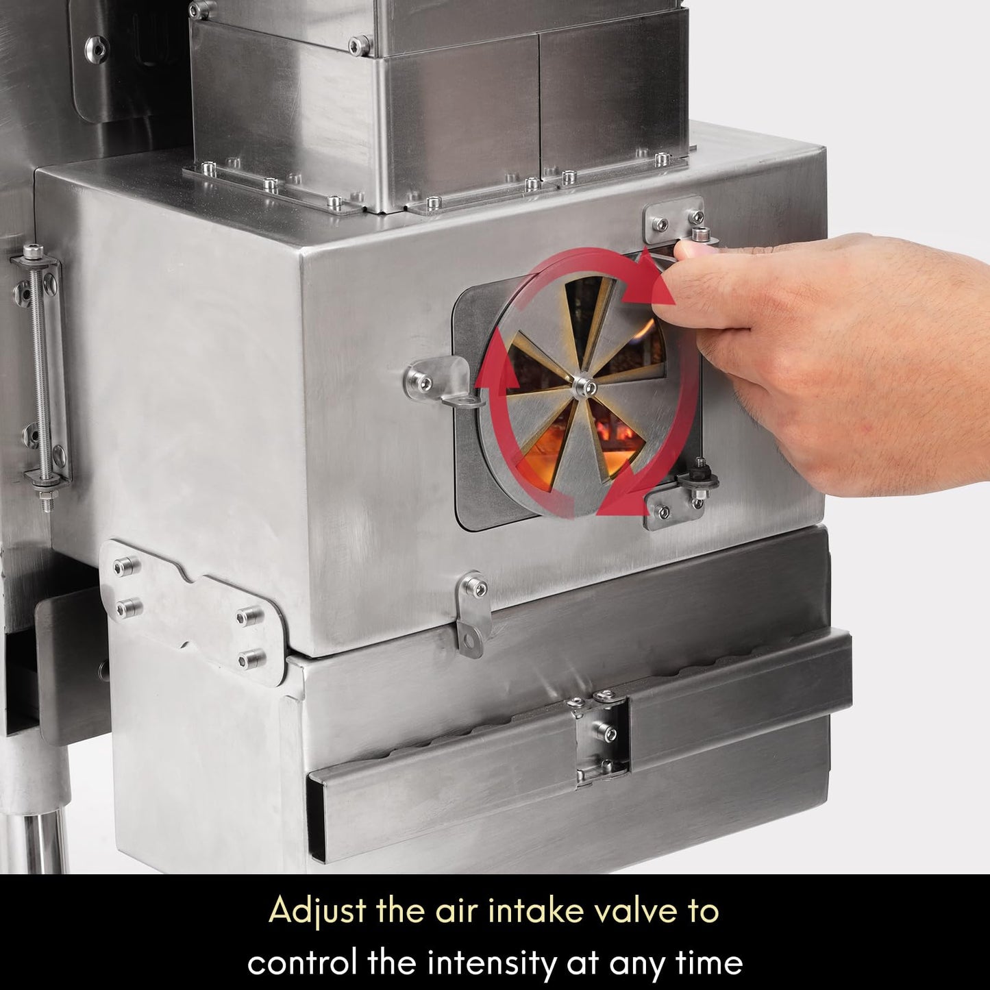 WILLOWYBE Outdoor Sauna Wood Pellet Heater Accessory - Large Capacity, Efficient Heating, Durable Stainless Steel, Compatible with Our Outdoor Sauna Stove