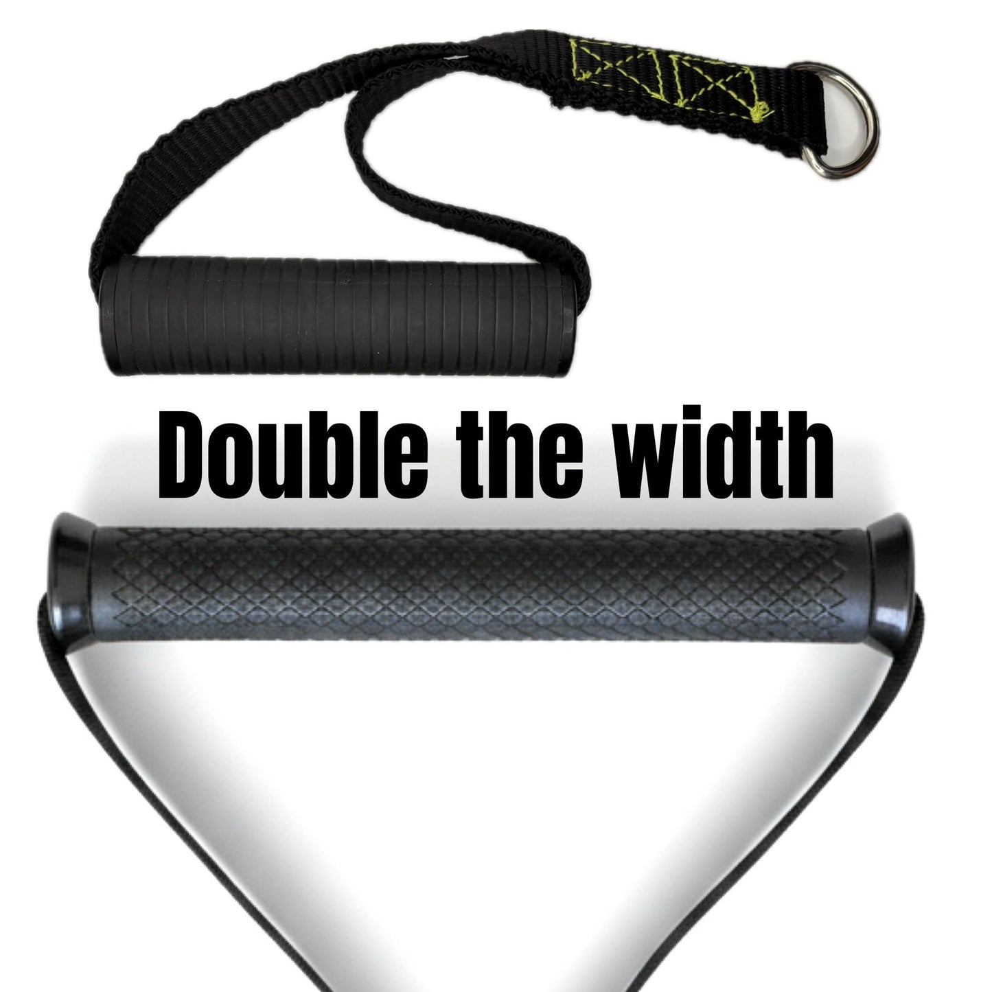 Bodytorc Extra Wide Cable Attachment Handles (Pair) – Heavy Duty Non-Slip Ergonomic D-Handles for Gym Pulley Systems, Resistance Bands, & Suspension Trainers