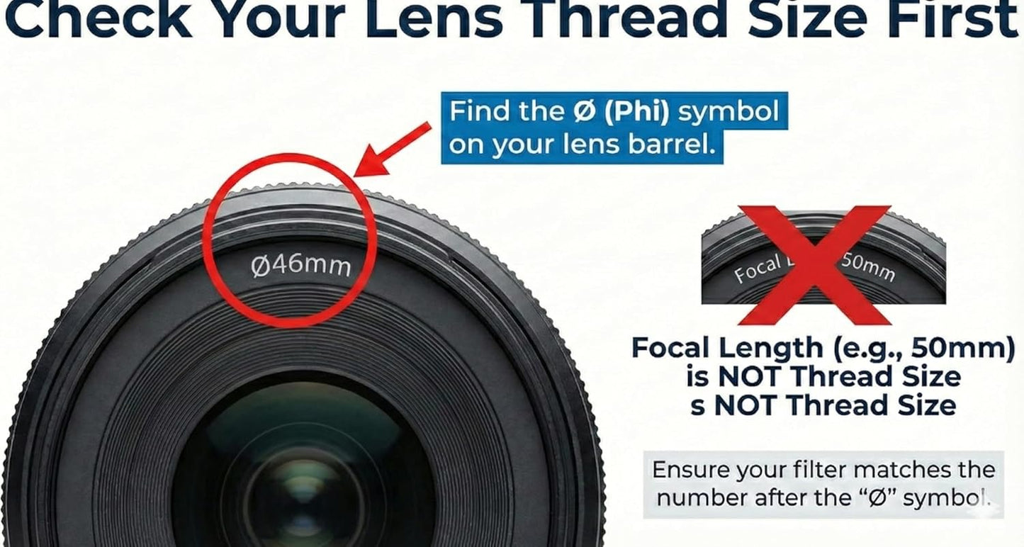 SNLxStudioz 46mm (2-Pack) UV Filter - HD Ultra Clear Optical Glass, Basic Scratch & Dust Protection for Camera Lens