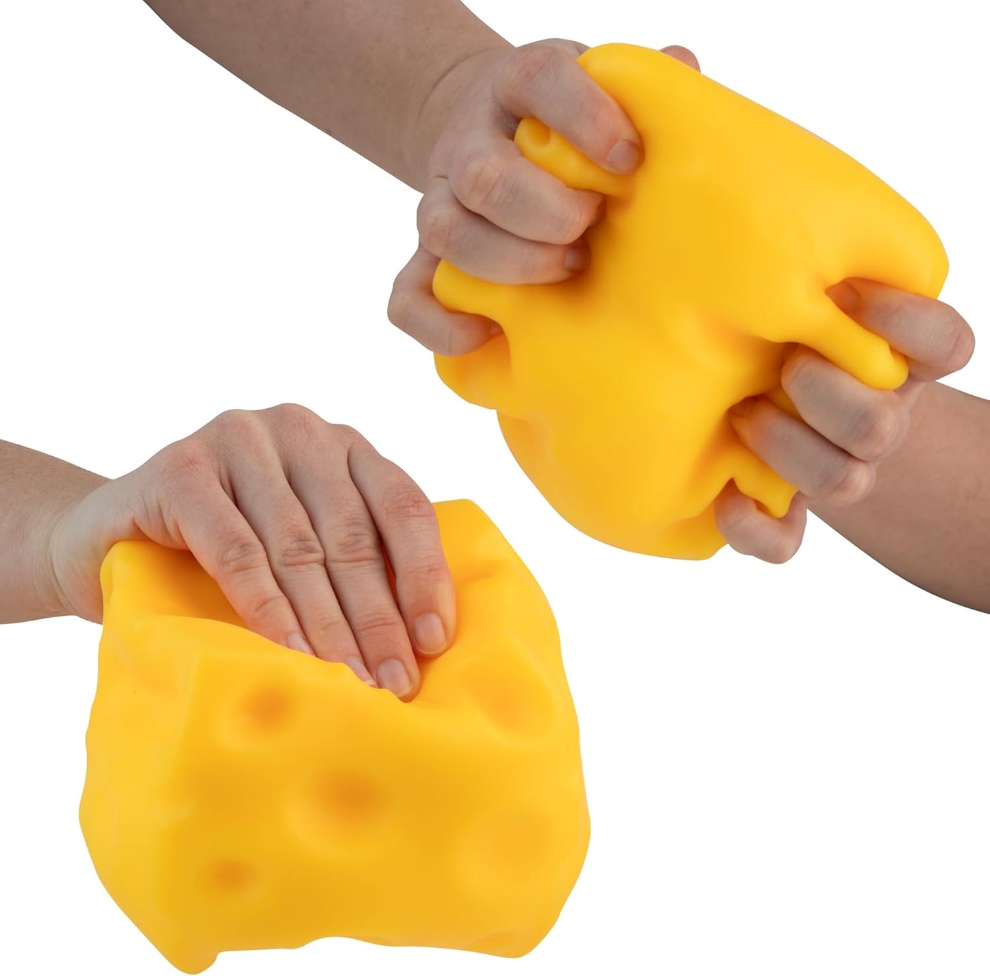 ORB Easy Sqweezy Super Cheesy - Fun, Squishy Stress Relief Toy | Extra Soft Giant Cheese Block