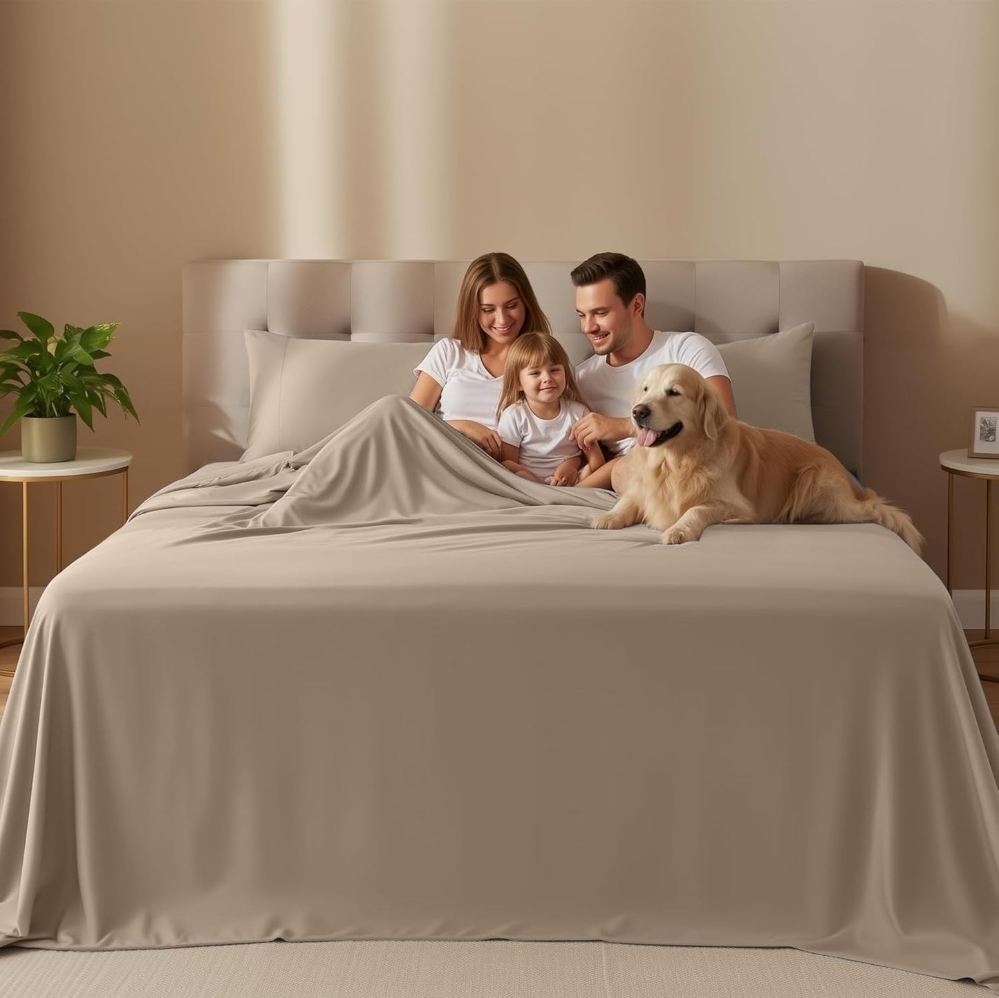 Utopia Bedding Twin Sheet Set - Soft & Breathable Microfiber, 3-Piece Bed Sheets for Twin Size Bed | Oeko Tex (Beige)