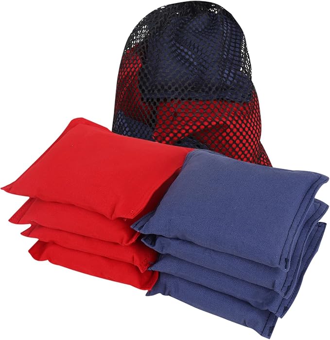 GSE Games & Sports Expert Set of 8 Premium Weather Resistant Cornhole Bags. Regulation Size and Weight Bean Bags for Cornhole Toss Games (Several Styles Available)
