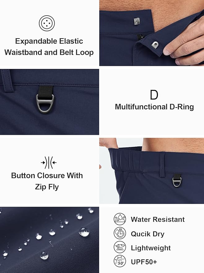NORTHYARD Men's Cargo Hiking Shorts 9" Lightweight Outdoor Tactical Work Camping Sport Golf Casual Travel Fishing Multipocket