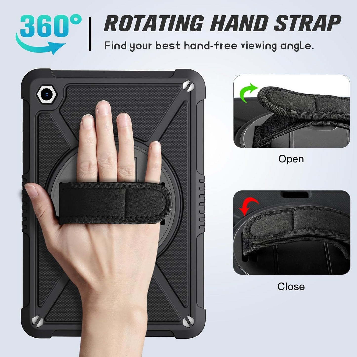 ZtotopCases A11+ Plus/A9+ 11-Inch 2025/2023, Protector+360 A11+/A9 for Samsung Galaxy Tab Shockproof Hard Duty Case