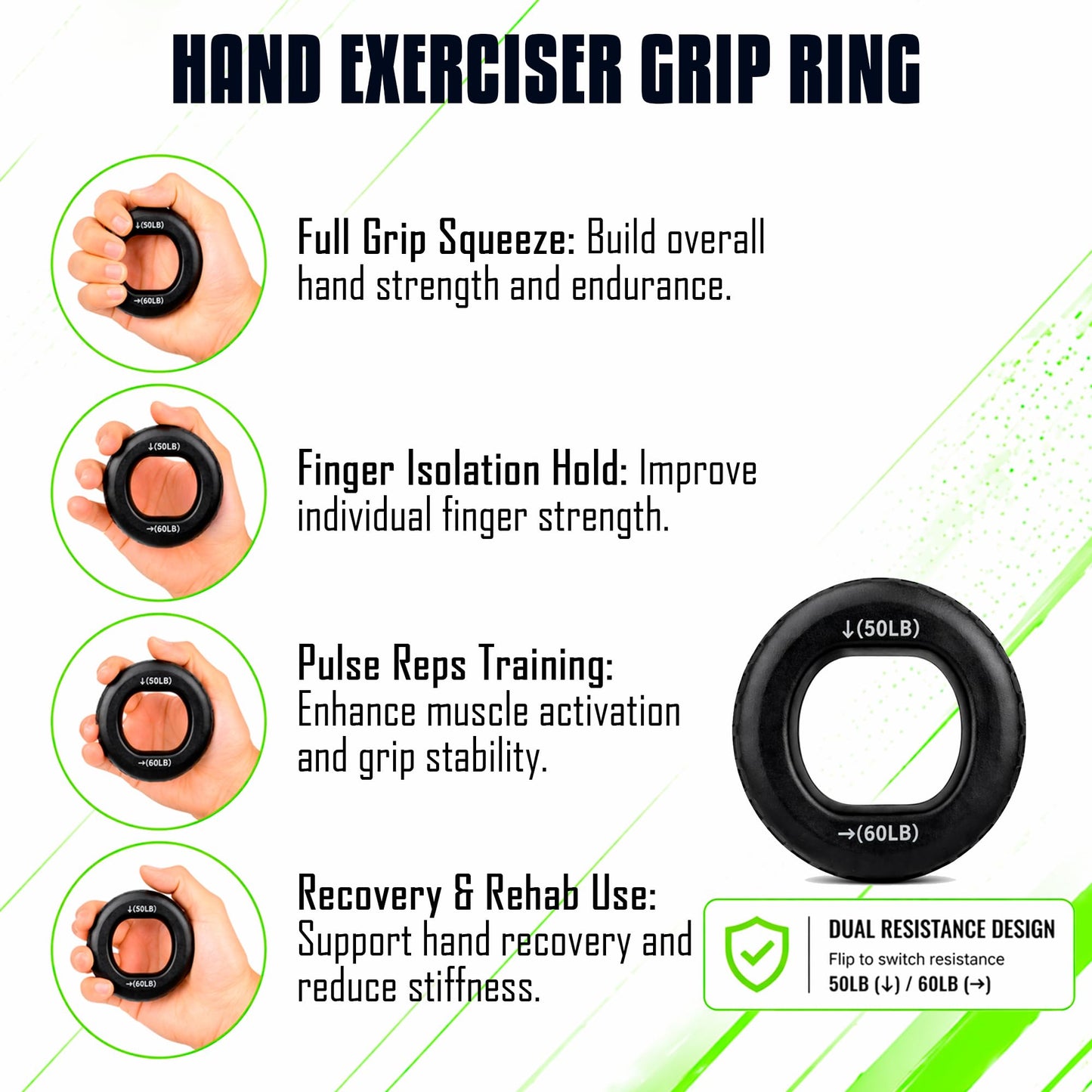 THERAPHY FiT Flex Bars Training Kit with Hand Therapy Ring and Finger Exerciser - 4 Resistance Bars Set for Elbow Therapy and Grip Strength - Relieves Tennis Elbow Pain - Flex Bars for Physical Therapy
