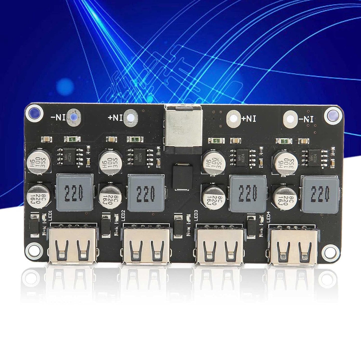 4 12V 24V QC3.0 Way Fast Module, Power Module Fast Module to Power USB Phone Charging Converter Board