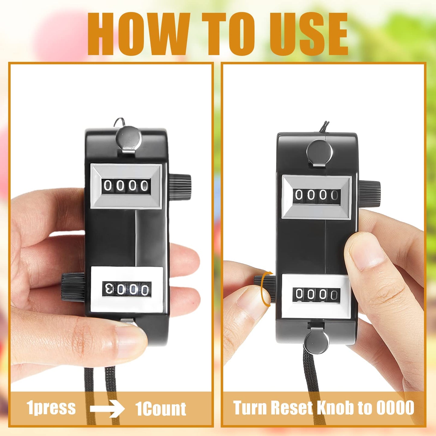 Flutesan 2 Pieces Black Dual Pitch Counter Tally Click Counter Score Tracker Digital Counter Umpire Baseball Pitch Counter Clicker Handheld Pocket Score Keeper to Avoid Violating League Rules