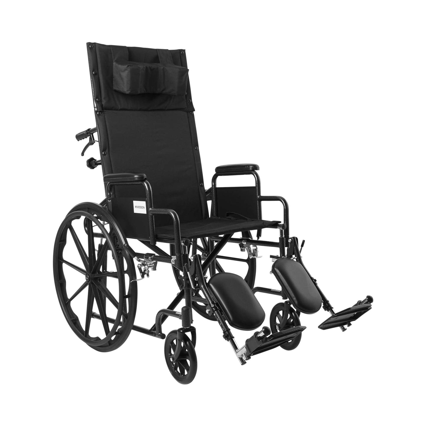McKesson Reclining Wheelchair and Detachable Desk Arms - 20-Inch Seat Width, 350 lbs. Capacity - 1 Each / Each - 20324201