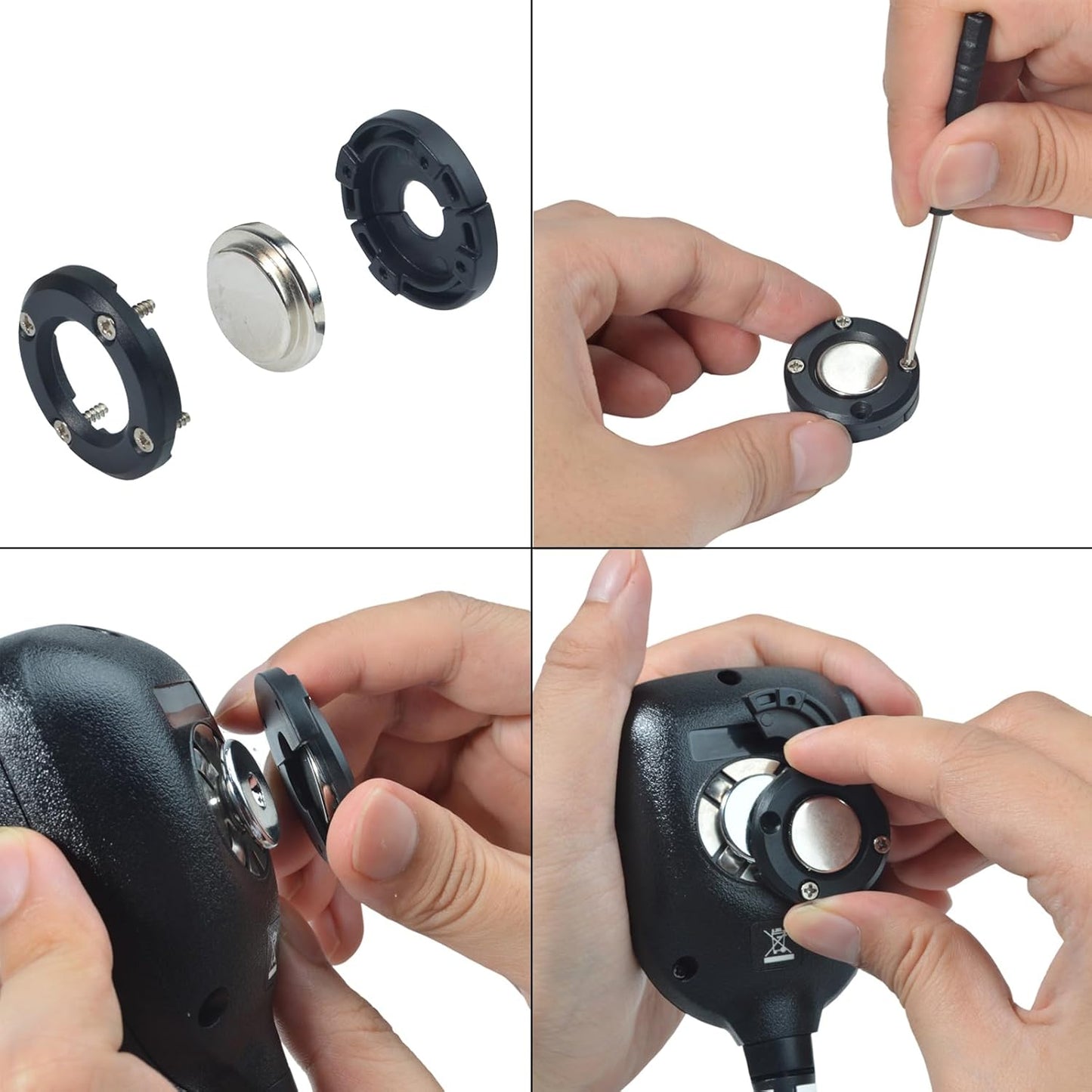TWAYRDIO Magnetic Mic Holder, Mobile Radio Microphone Magnet Mount, CB Mic Hanger, Mounting Solutions for Car Truck