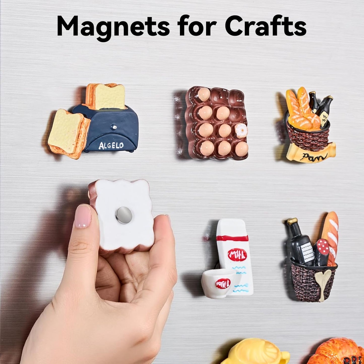 SMARTAKE 45 Pcs Neodymium Refrigerator Magnets - Small Round 10x2.6mm for Home, Office & School (Silver)