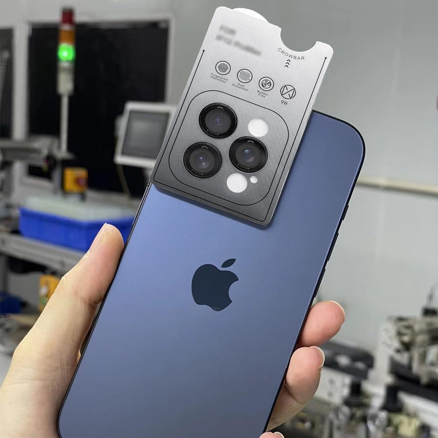 14 14 9H TENOC Camera Lens Protector for iPhone & iPhone Plus, Tempered Glass Camera Screen Cover, Black Metal